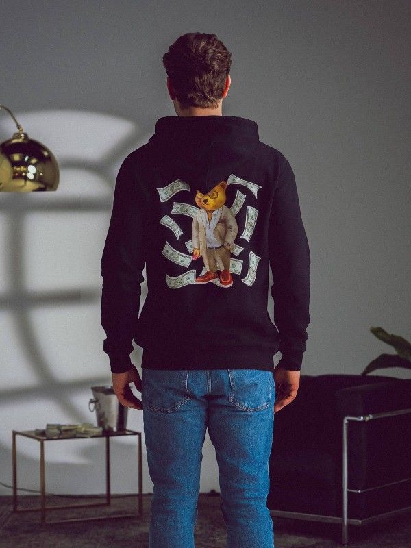 Baron Filou - Backprint Hoodie Filou XCII Dollar - Zwart