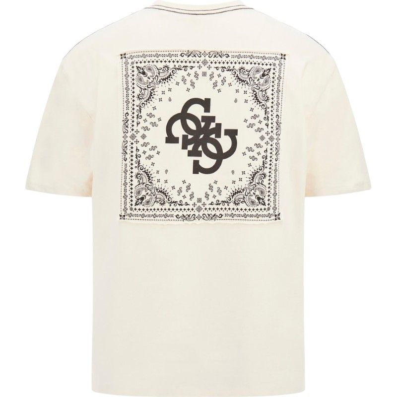 Guess - Ss Bsc Bandana Tee - Wit