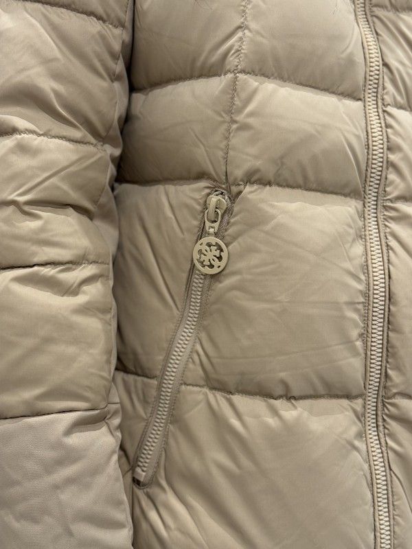 Guess - Carolyn Long Real Down Jkt - Beige