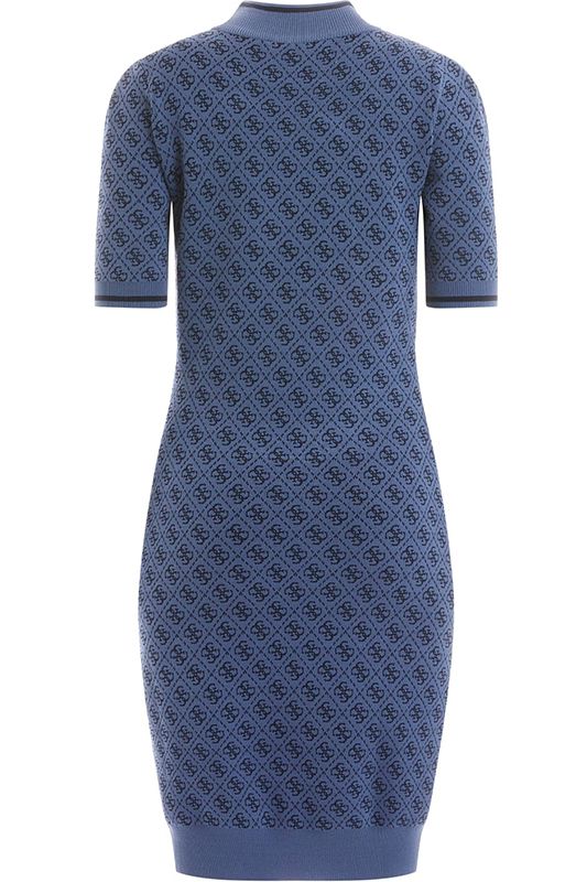 Guess - SS Lise 4g Logo Swtr Dress - Donkerblauw