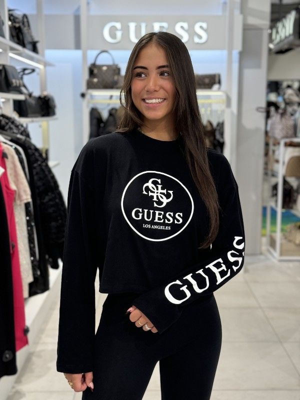 Guess Active - Midge Ls Cn Tee - Zwart