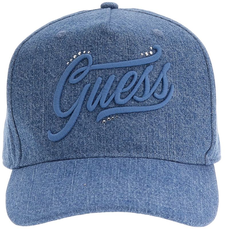 Guess - Ebe Denim Cap - Blauw