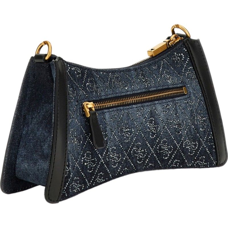 Guess - Dili Top Zip Shoulder Bag - Blauw