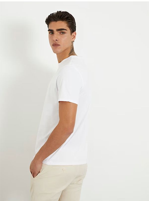 Guess - Ss Classic Pima T-shirt - Wit