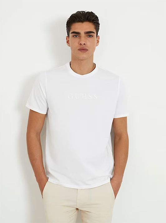 Guess - Ss Classic Pima T-shirt - Wit