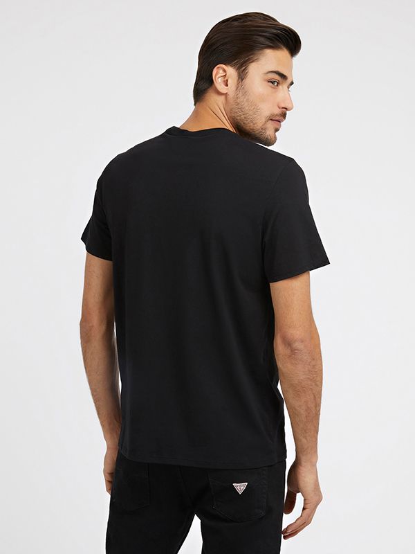 Guess - Ss Classic Pima T-shirt - Zwart