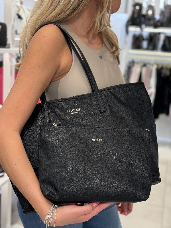 Guess - Vikky II Large 2 In 1 Tote - Zwart