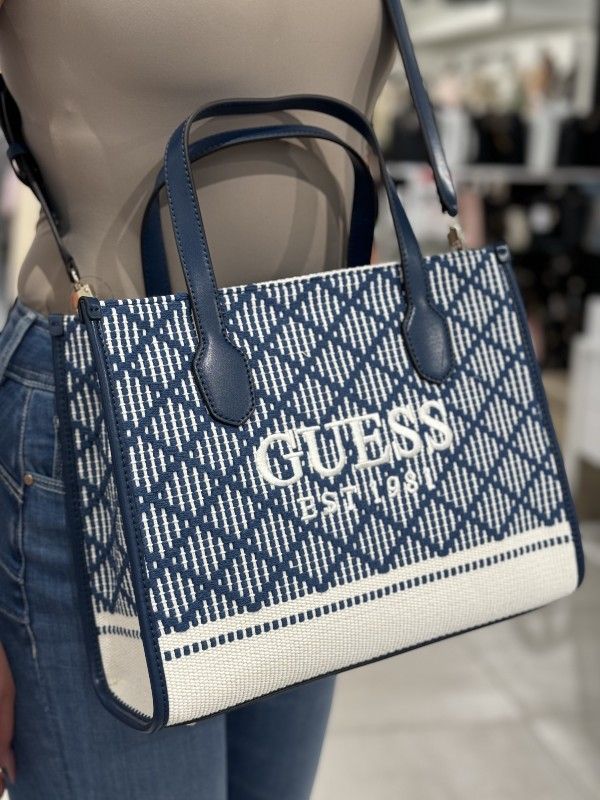 Guess - Silvana 2 Compartment Tote - Blauw