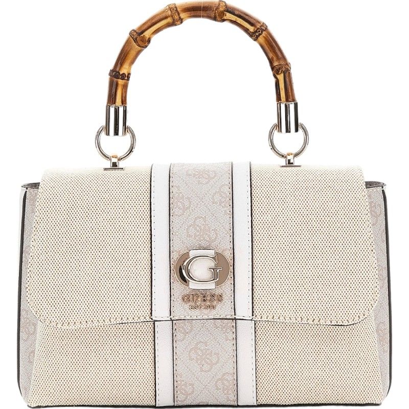 Guess - Kerima Bamboo Top Handle Flap - Beige