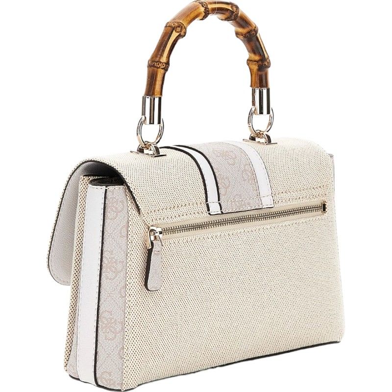 Guess - Kerima Bamboo Top Handle Flap - Beige