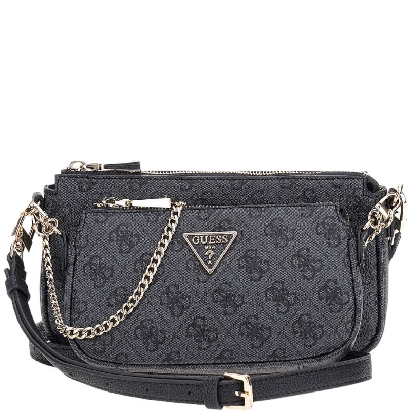 Guess - Noelle Dbl Pouch Crossbody - Zwart