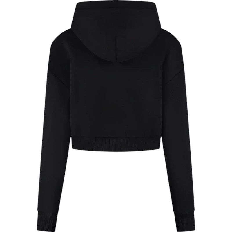 Malelions - Women Cropped Zip Hoodie - Zwart