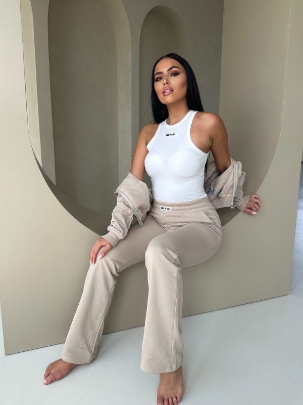 Unique The Label - Molly Pants Tracksuit Pants - Beige