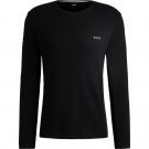 Boss - Waffle LS-Shirt - Zwart