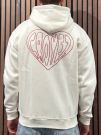 Croyez - Croyez Stiched Heart Zip Hoodie - Wit