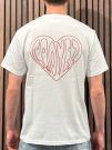 Croyez - Croyez Stitched Heart T-shirt - Wit