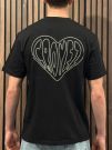 Croyez - Croyez Stitched Heart T-shirt - Zwart