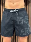 Emporio Armani - Man Woven Boxer Beachwea - Blauw