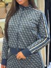 Guess Active - 4G Allover Jacqard Full Zip - Blauw