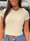 Guess Active - 4G Allover Ss Tee - Beige