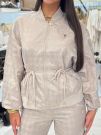 Guess Active - 4G Aop Full Zip Jacket - Beige