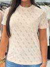 Guess Active - 4G Rhombus Aop Jacquard Boxy T - Roze