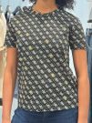 Guess Active - 4G Rhombus Studs Ss T-shirt - Zwart