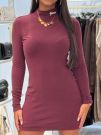 Guess Active - Alba High Neck Ls Dress - Rood