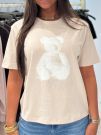 Guess Active - Bear Ss T-shirt - Beige