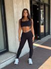 Guess Active - Blossom Rib Leggings - Zwart