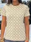 Guess Active - Gloria Peony Ss T-shirt - Beige