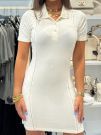 Guess Active - Peony Aop Ss Polo Dress - Wit
