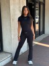 Guess Active - Lotus Mini Flared Leggings - Zwart