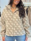 Guess Active - Louise Sherpa Full-Zip Jacket - Beige