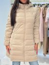 Guess Active - New Aleta Long Puffer Jacket - Beige
