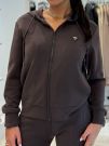 Guess Active - Olympe Full Zip Hoodie Sweatshirt - Bruin