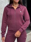 Guess Active - Olympe Full Zip Hoodie Sweatshirt - Rood