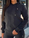 Guess Active - Olympe Full Zip Hoodie Sweatshirt - Zwart