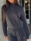 Guess Active - Olympe High Neck Sweatshirt - Zwart