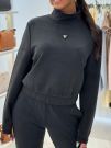 Guess Active - Olympe High Neck Sweatshirt - Zwart