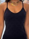 Guess Active - Peony Aop Seamless Top - Zwart