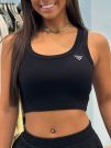 Guess Active - Silvy Rib Tank Top - Zwart