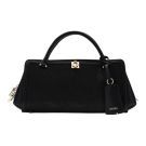 Guess - Audrey Logo Sml Gfrnd Satchel - Zwart