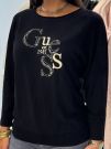 Guess - Bat Sleeve Kassidy Logo Swtr - Zwart