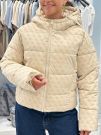 Guess - Daisy Puffer Logo Flock - Beige