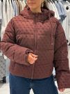 Guess - Daisy Puffer Logo Flock - Rood