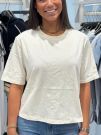 Guess Active - Peony Aop Embroidery Boxy Tee - Beige