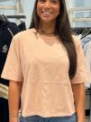 Guess Active - Peony Aop Embroidery Boxy Tee - Roze