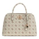Guess - Emelie Logo 2 Comp Satchel - Beige