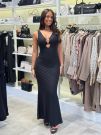 Guess - Eveline Heart Long Dress - Zwart